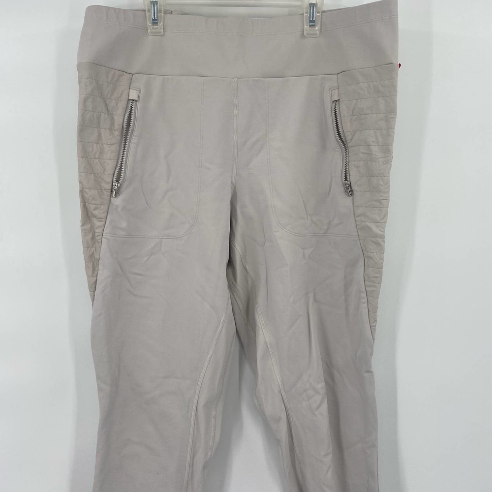 Athleta Peak Hybrid Fleece Tight Size Extra Large in White